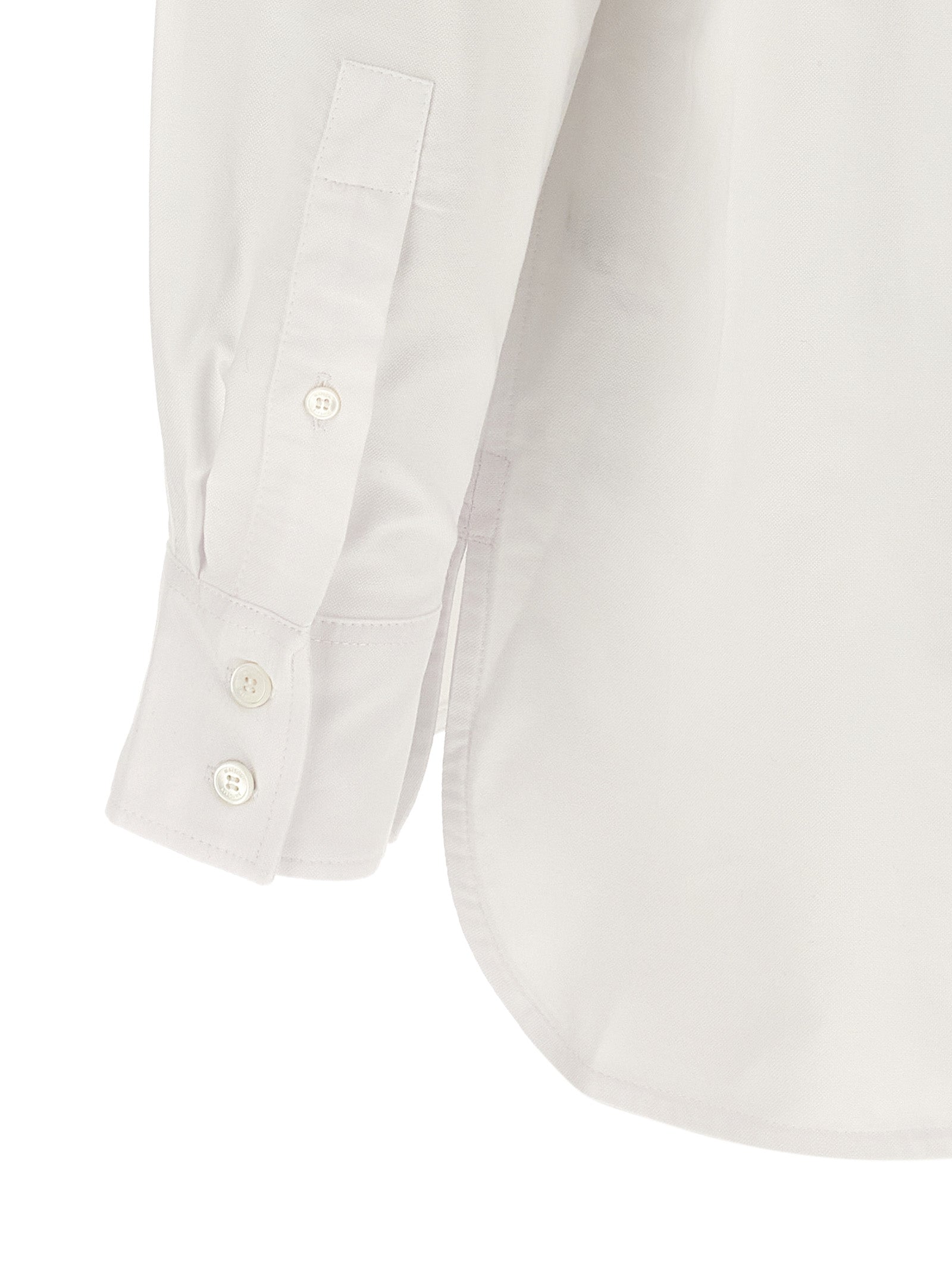 Baby Fox Shirt White Cotton Shirt, Blouse