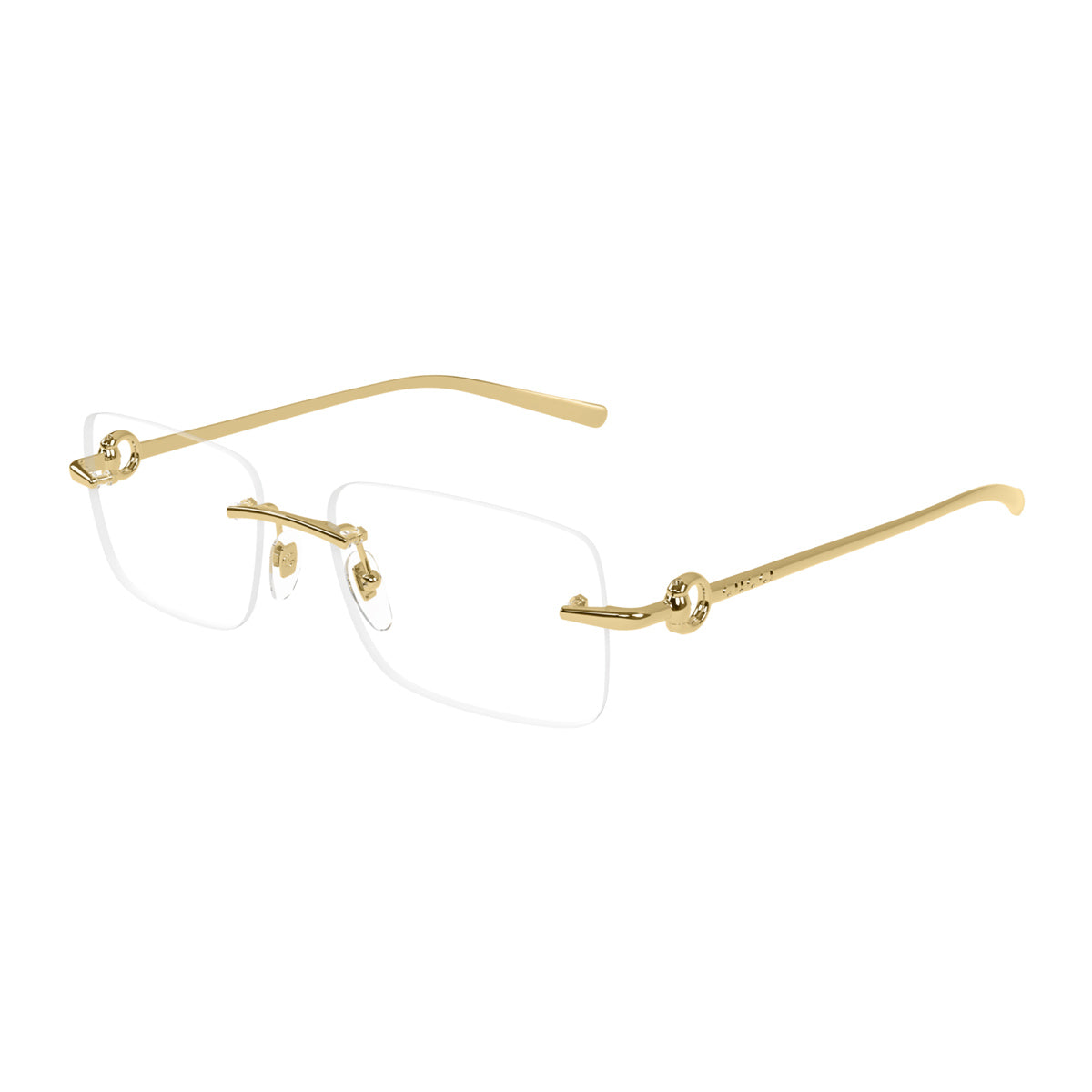 Gucci GG1703O Linea Horsebit 003 Gold Trasparent Oro Metal Occhiali Da Vista
