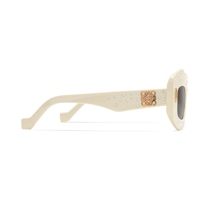 LW40114I 25e Bianco Acetate Occhiali Sole
