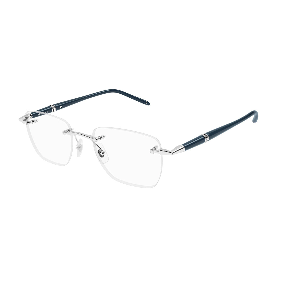 MB0346O LINEA MEISTERSTÜCK 002 Argento Metal Occhiali Vista
