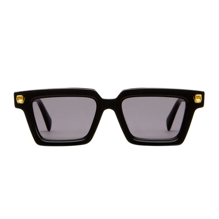 Kuboraum Maske Q2 BSY Black Shine Nero Acetato Mazzucchelli Occhiali Da Sole