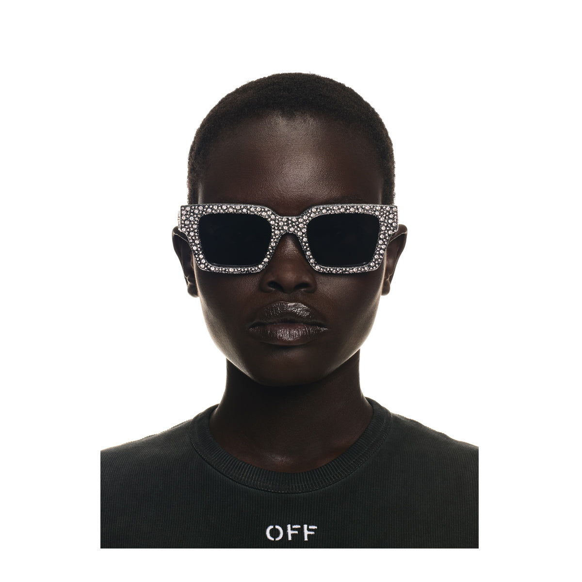 Off White OERI126 VIRGIL L 7207 Silver Dark Grey Nero Acetate Occhiali Da Sole