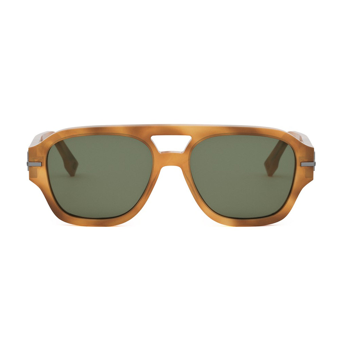 FE40130I Fendi Fendigraphy 55N Havana Chiaro Grigio Acetate Occhiali Da Sole