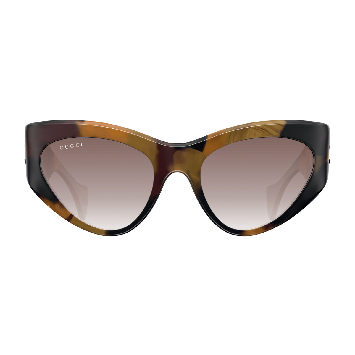 Gucci GG1704S Linea Rivets 002 Havana Brown Marrone Acetate Occhiali Da Sole