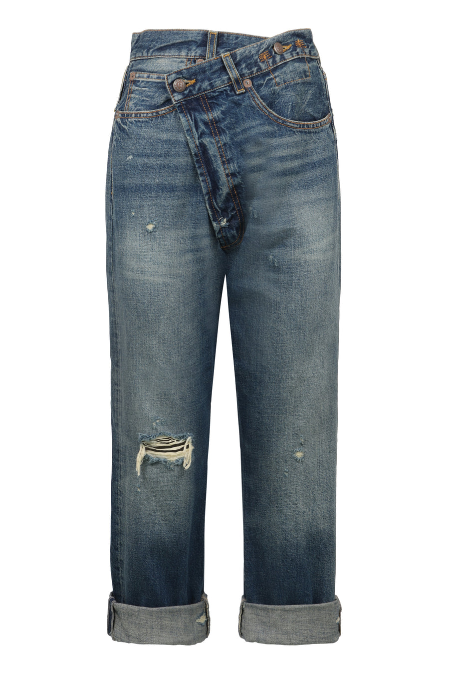 Cropped Denim Jeans Cotton