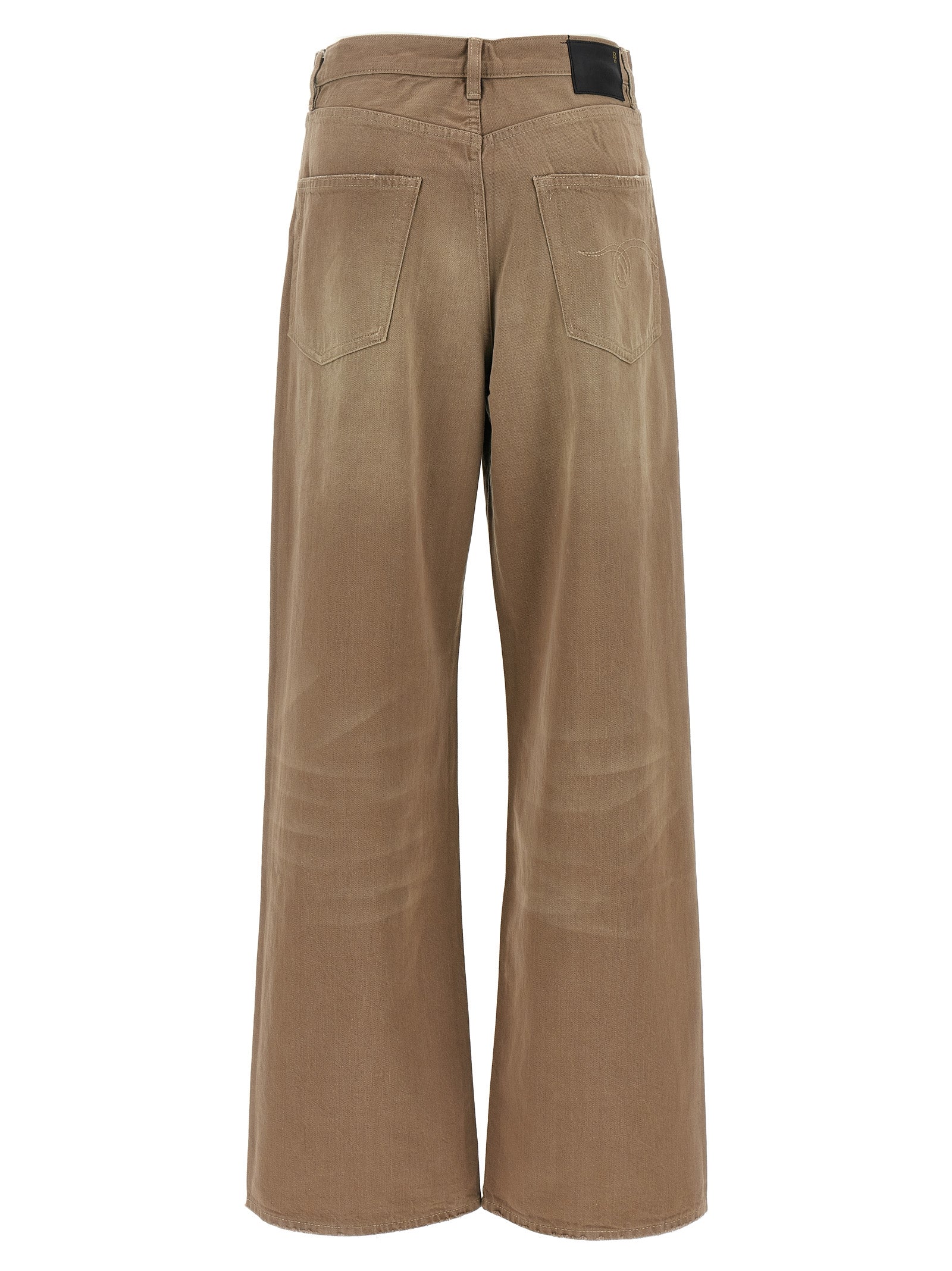 Damon Pleated jeans Brown Cotton