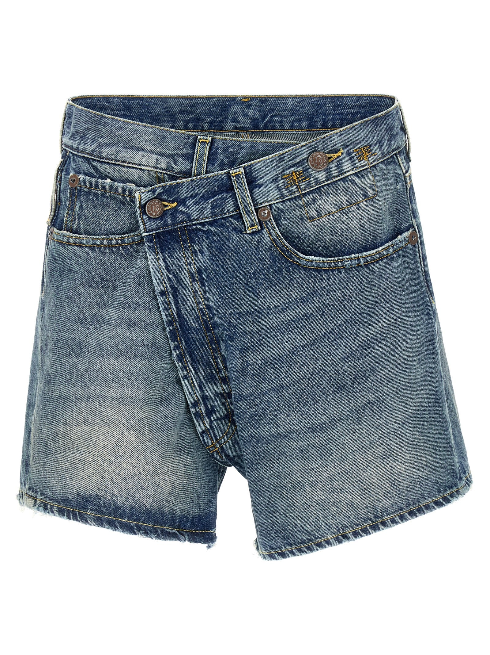 Crossover shorts Blue Cotton Bermuda