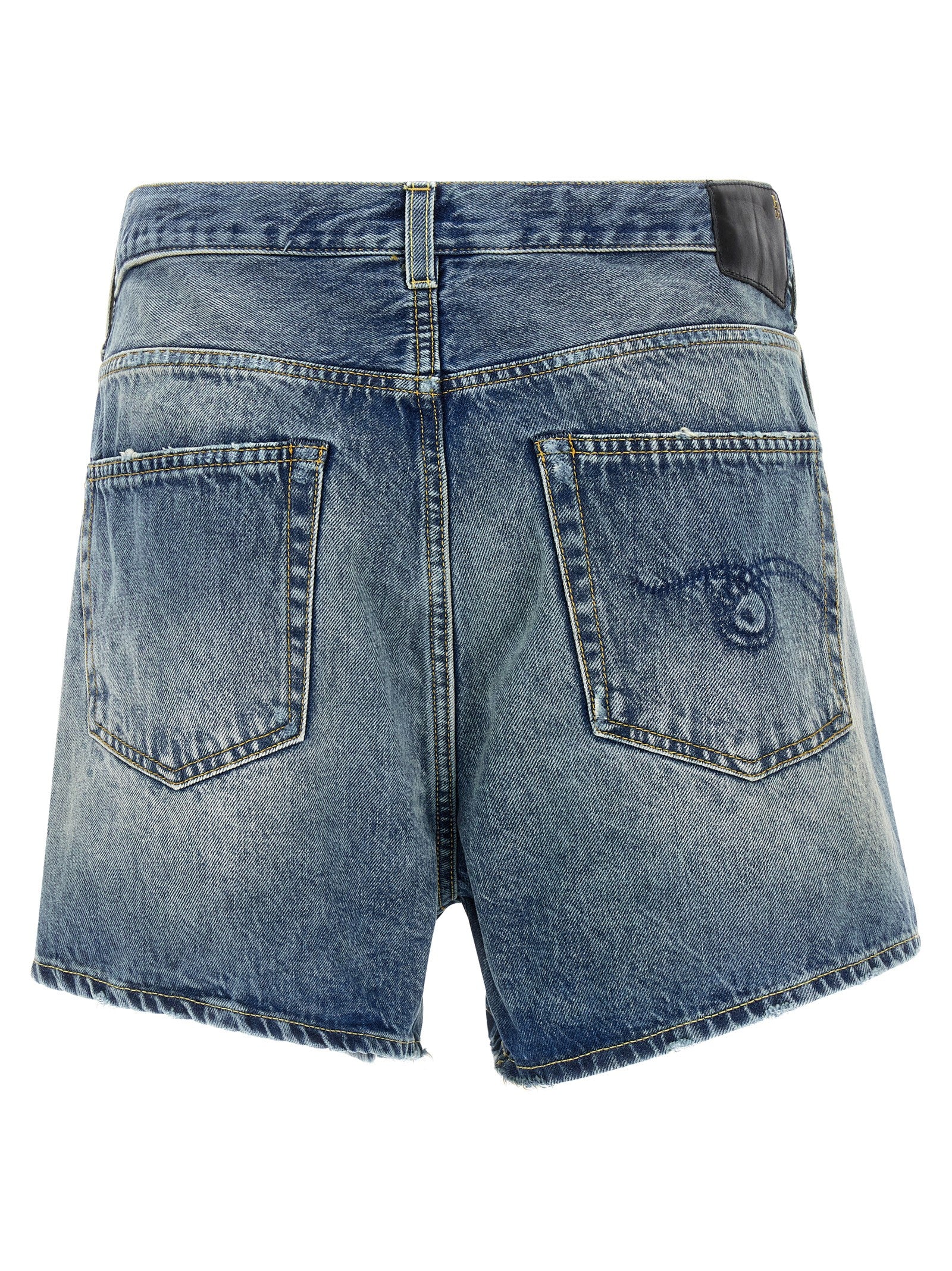Crossover shorts Blue Cotton Bermuda