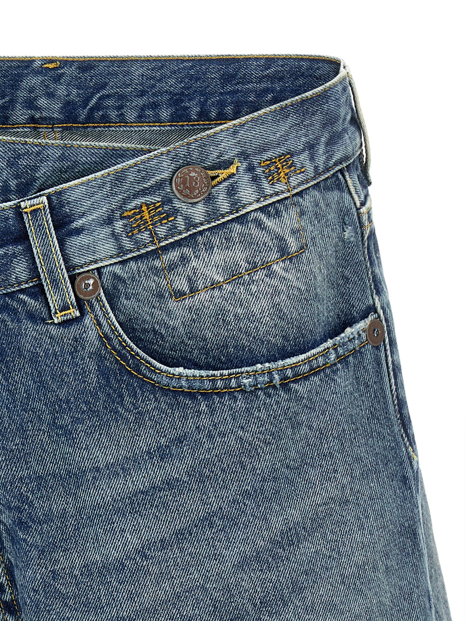 Crossover shorts Blue Cotton Bermuda