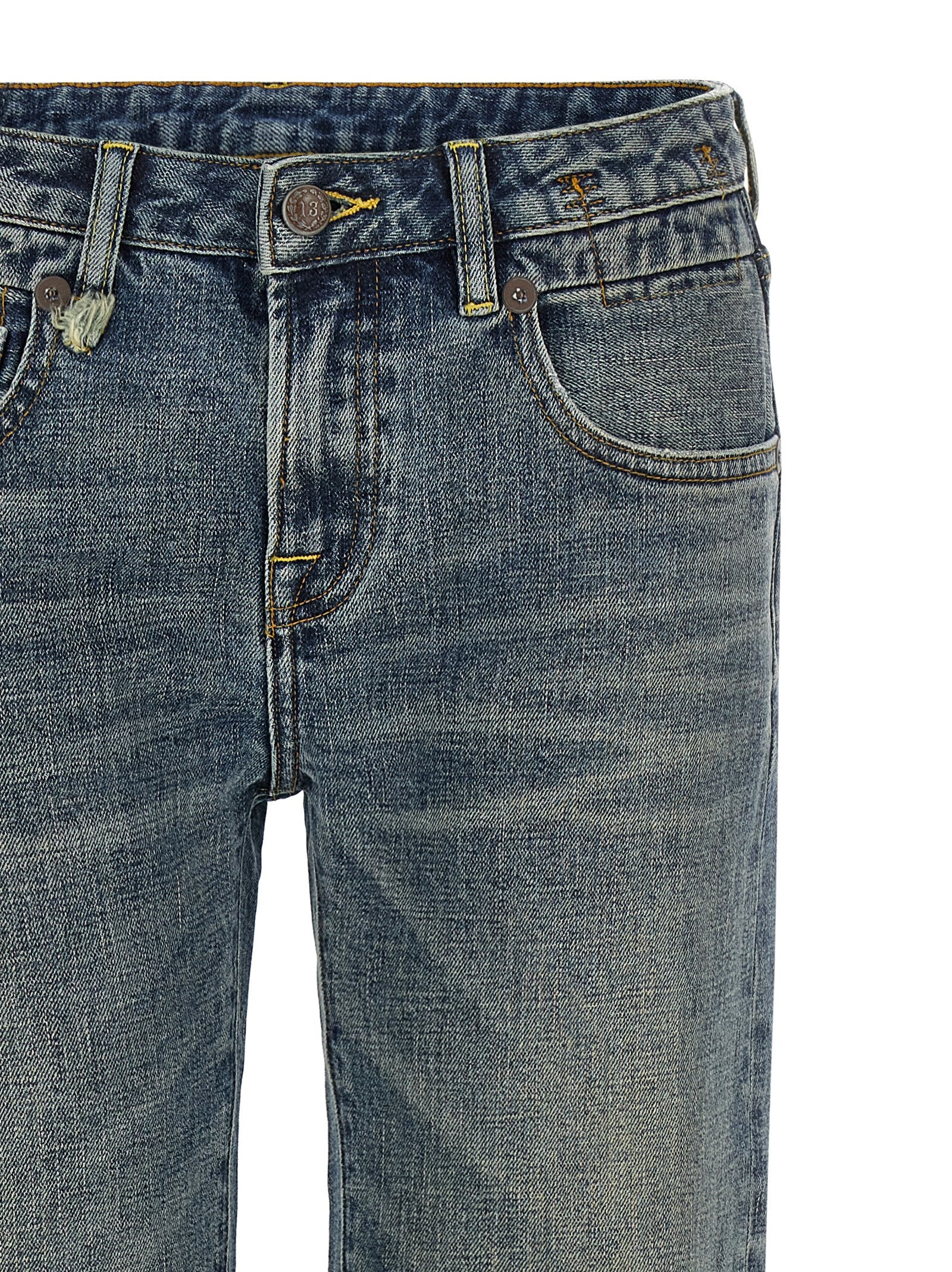 Boy Flare jeans Blue Cotton Polyurethane