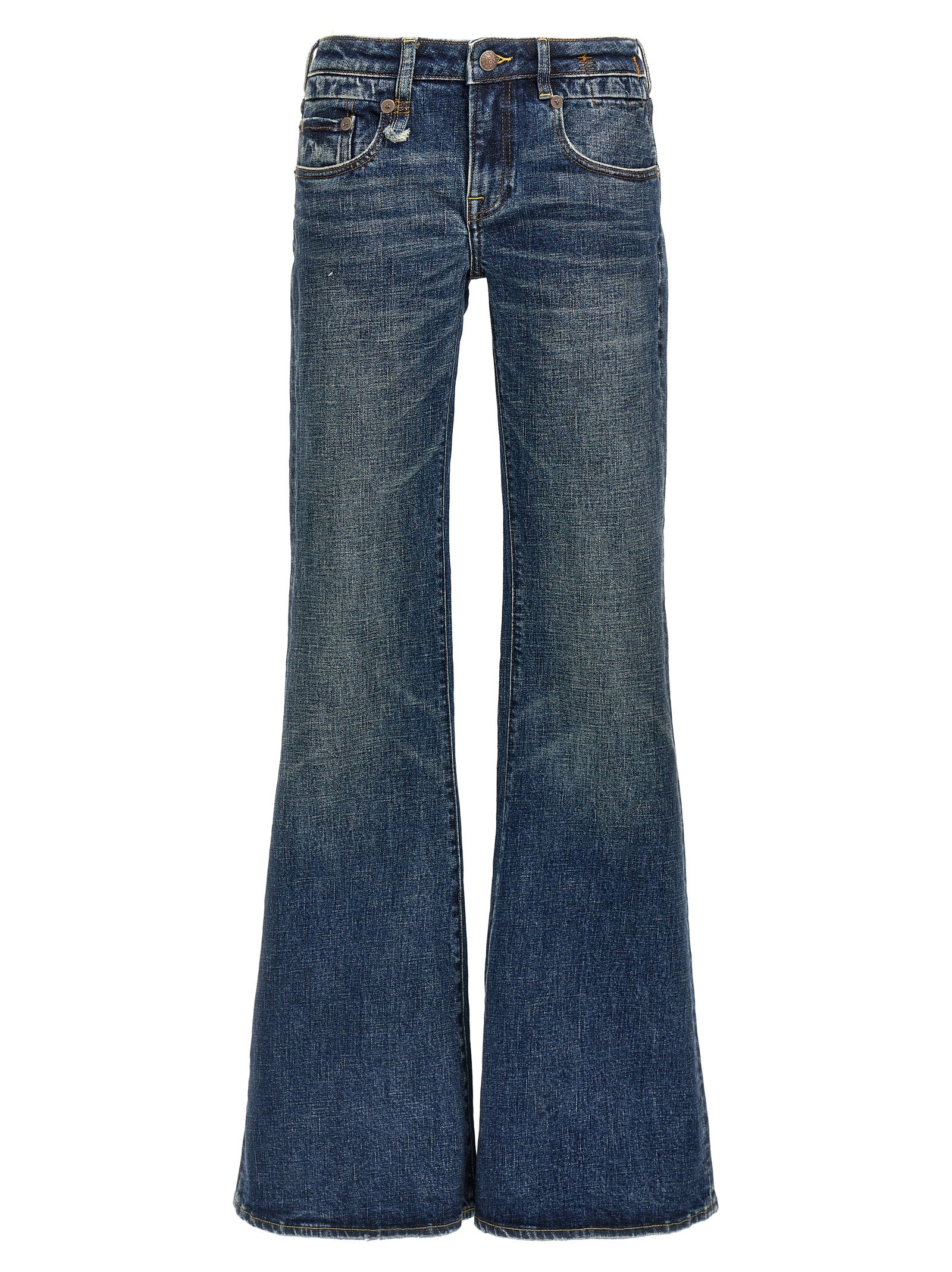 Overflow Boy Flare jeans Blue Cotton