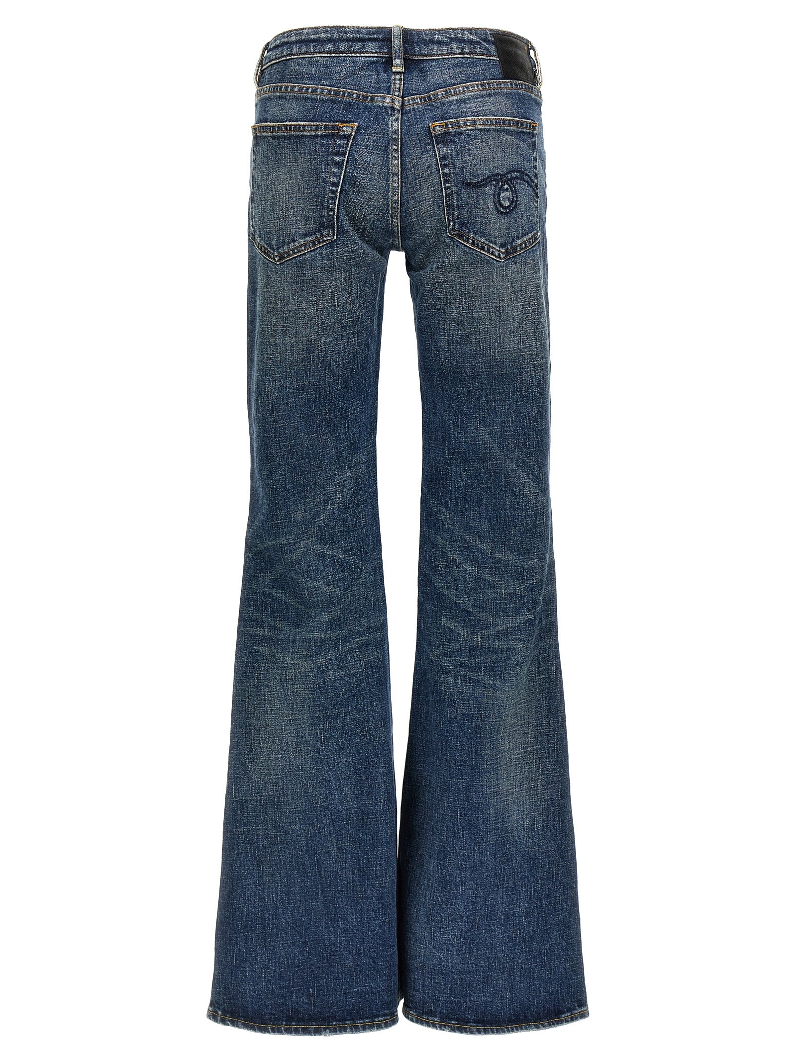 Overflow Boy Flare jeans Blue Cotton