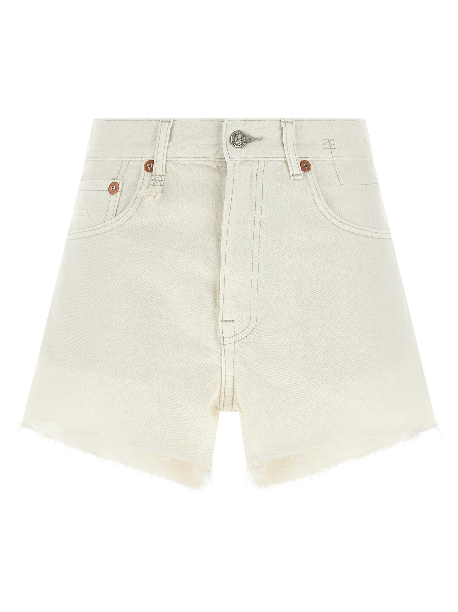 X-BF shorts White Cotton Bermuda