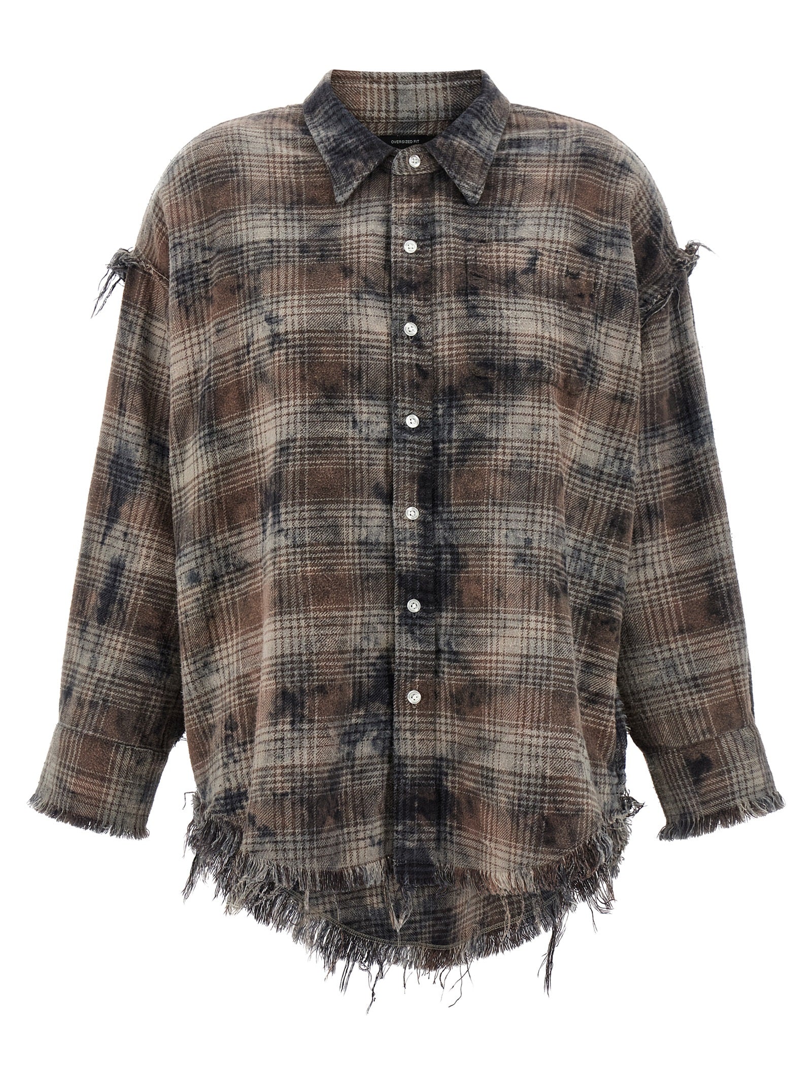 Fringed shirt Brown Cotton Shirt, Blouse