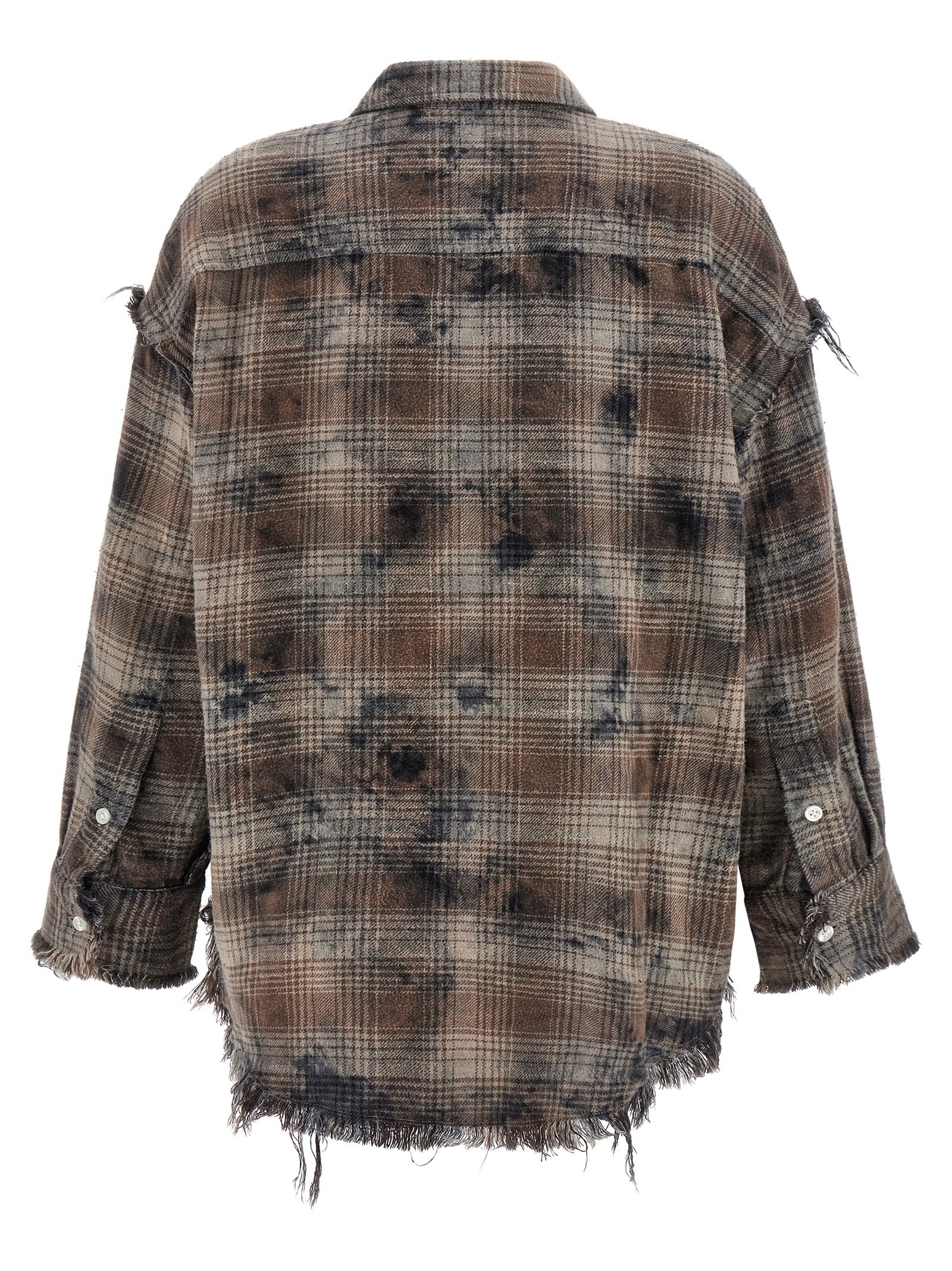 Fringed shirt Brown Cotton Shirt, Blouse