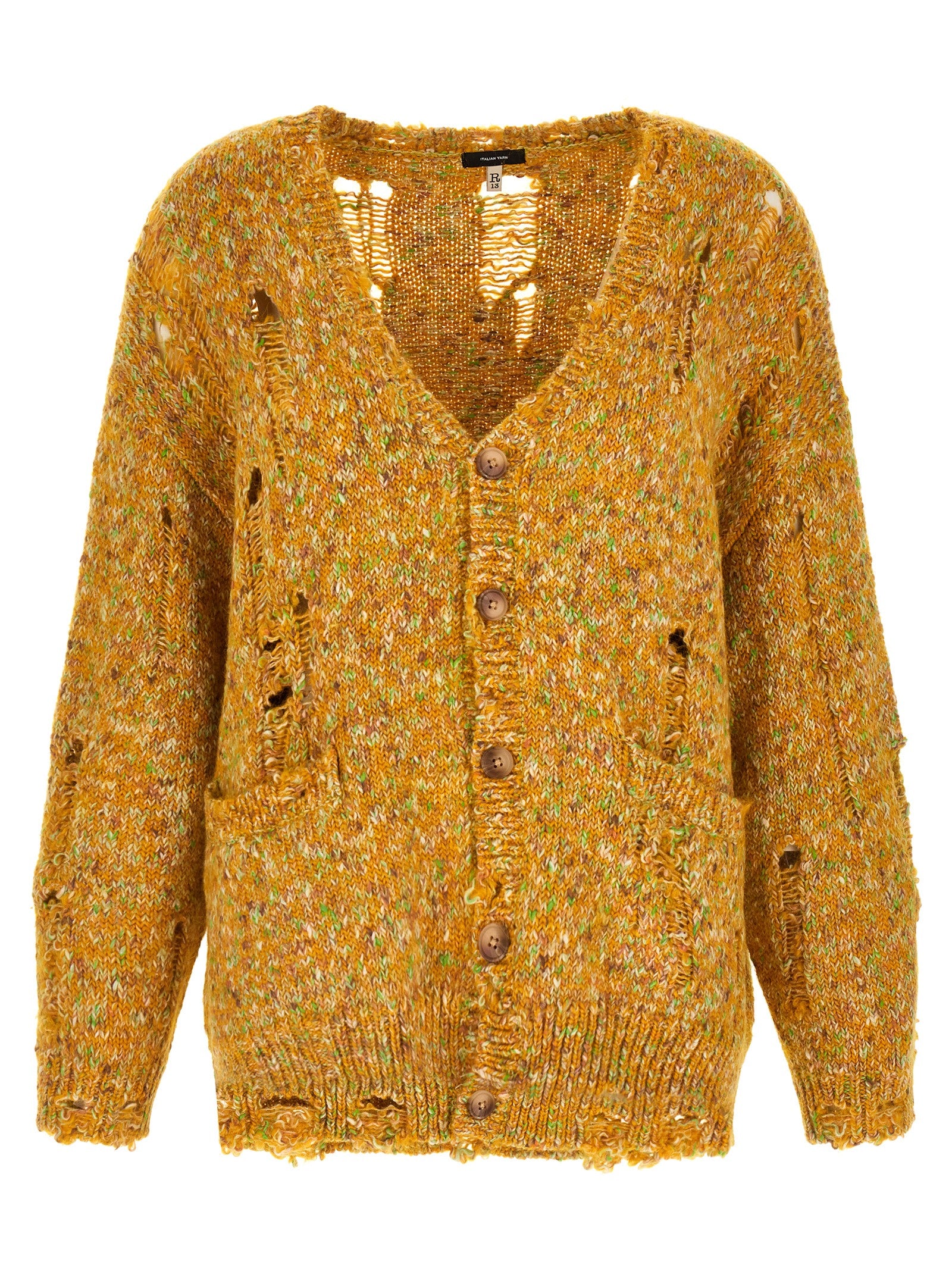 Torn cardigan Yellow Sweater, Cardigans