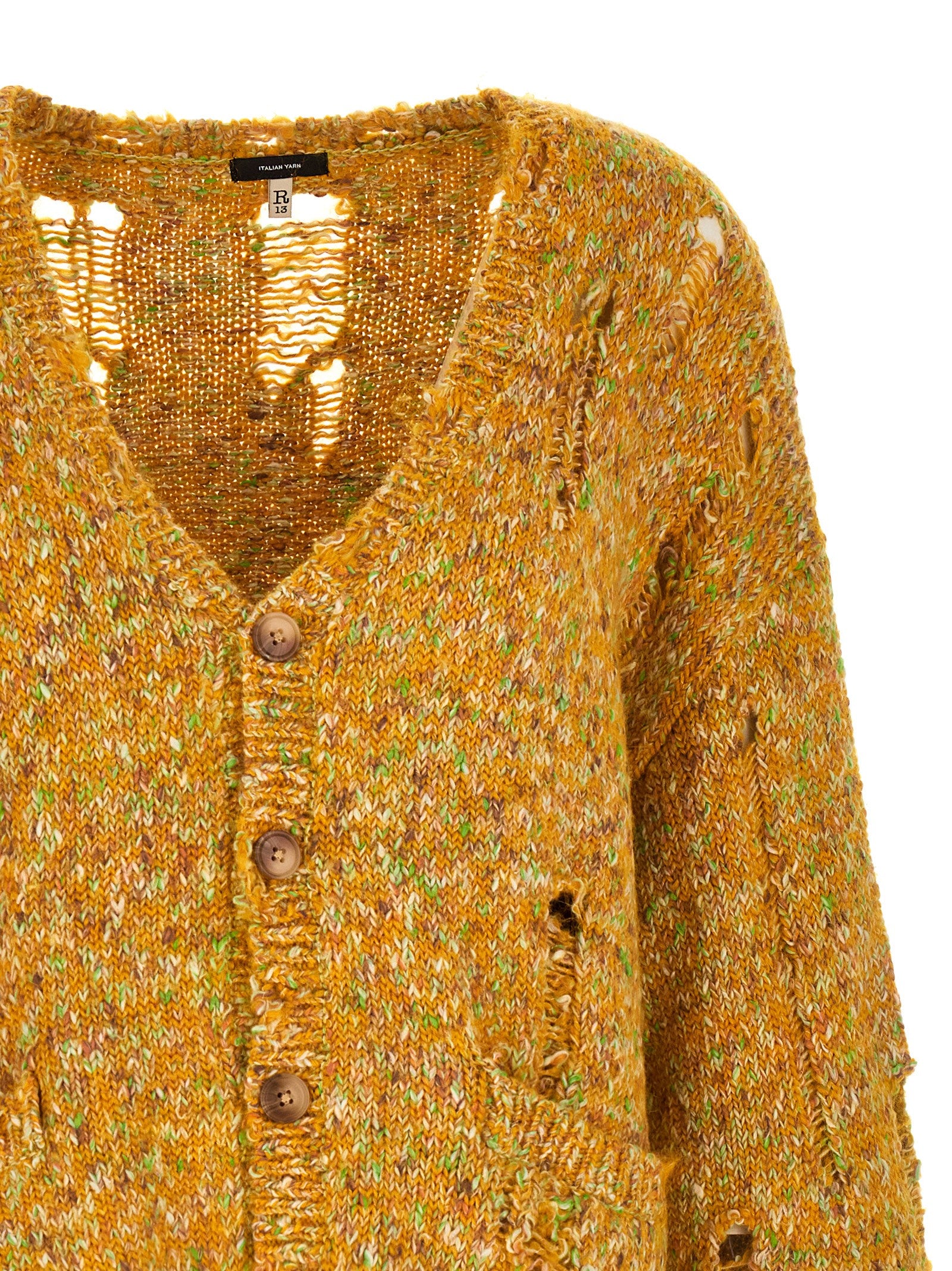 Torn cardigan Yellow Sweater, Cardigans