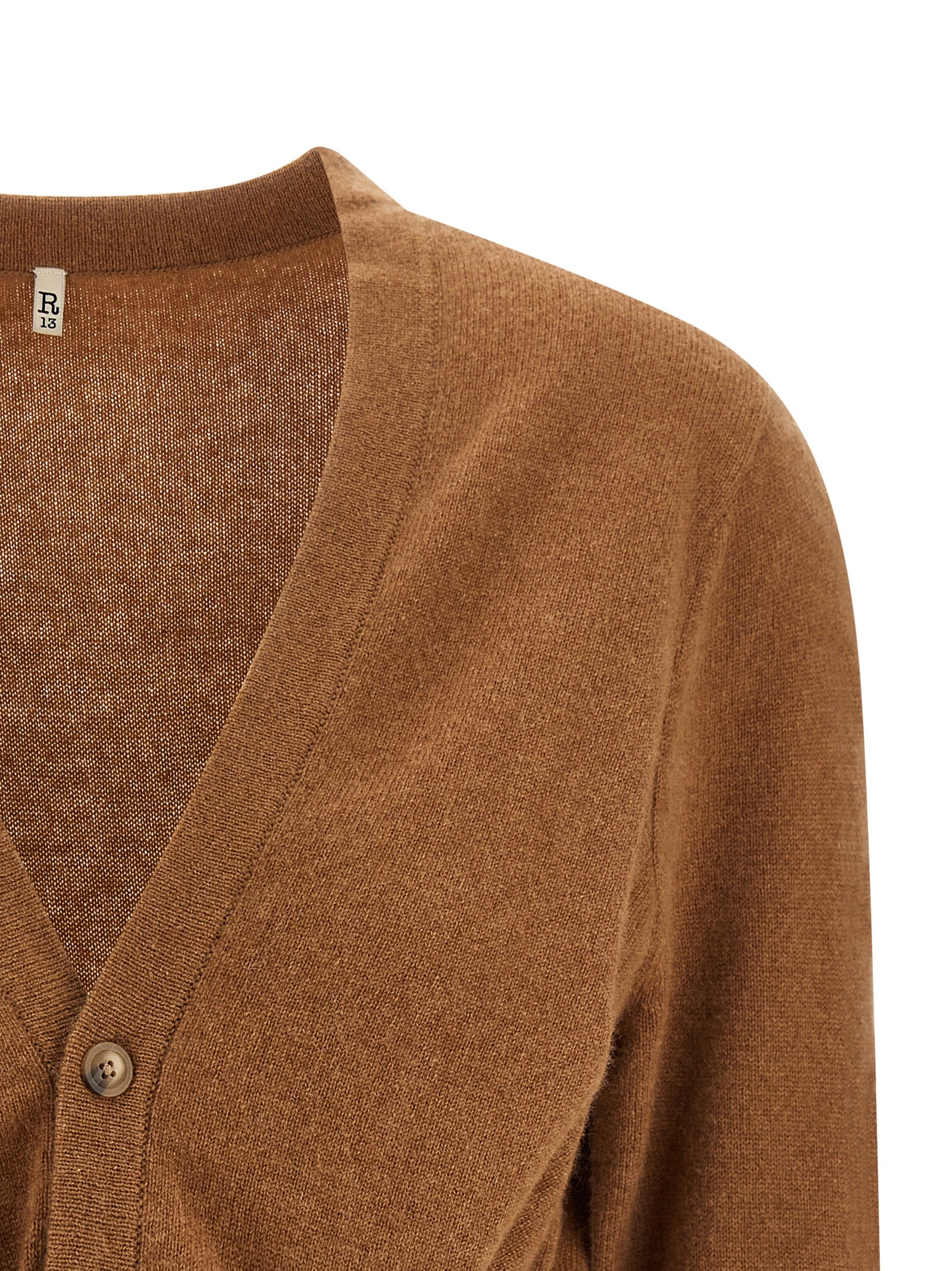 Knot cardigan Brown Cashmere Sweater, Cardigans