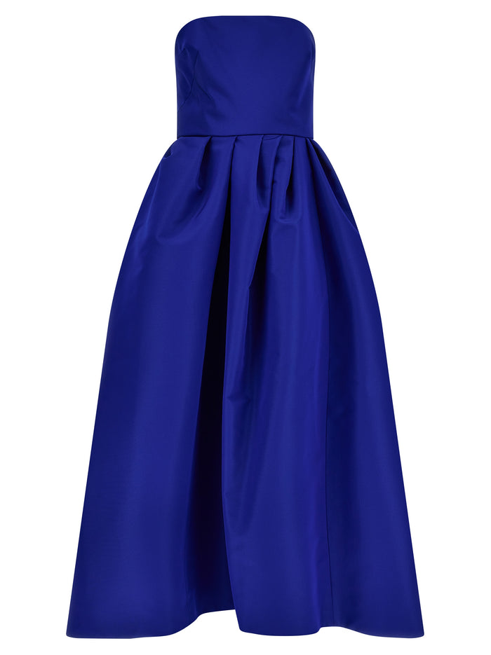 Silk dress Blue