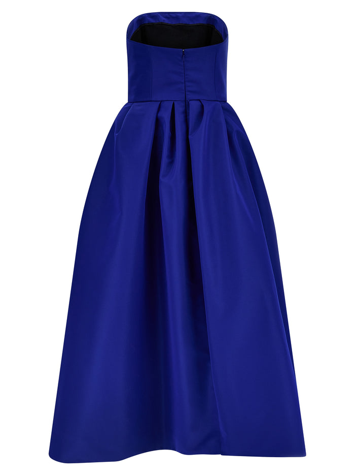 Silk dress Blue