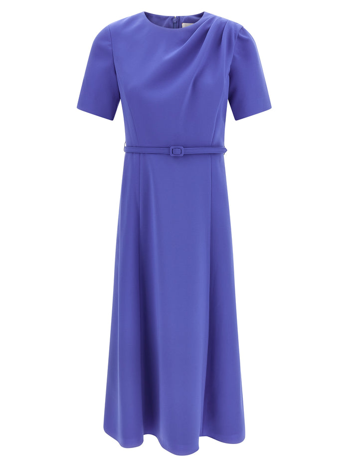 Draped dress Blue Polyester
