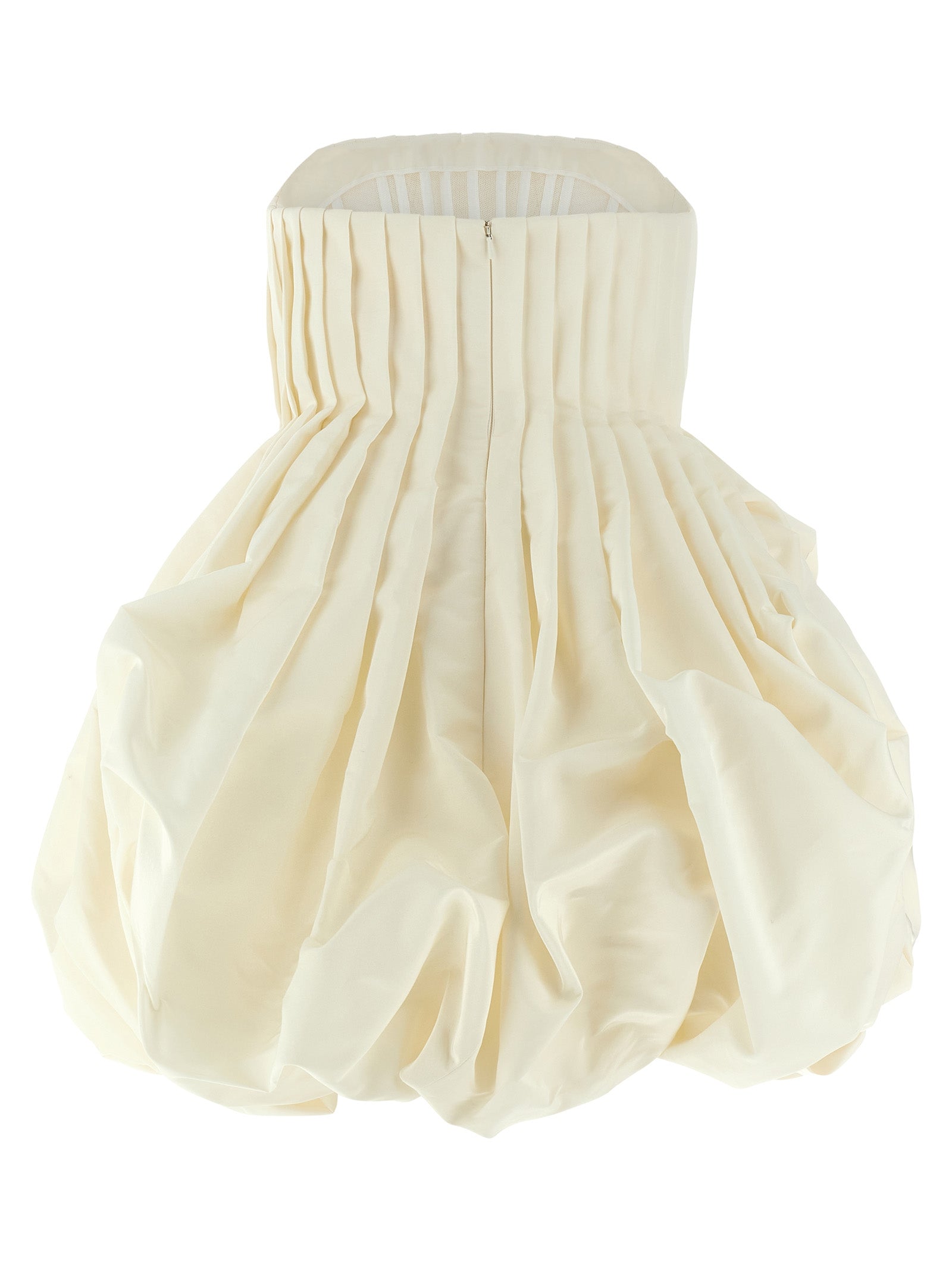 Pink skirt dress White Silk