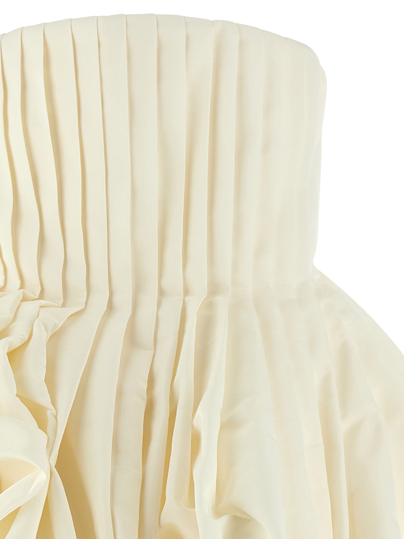 Pink skirt dress White Silk