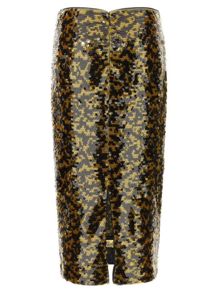 Ciara skirt Yellow Polyester