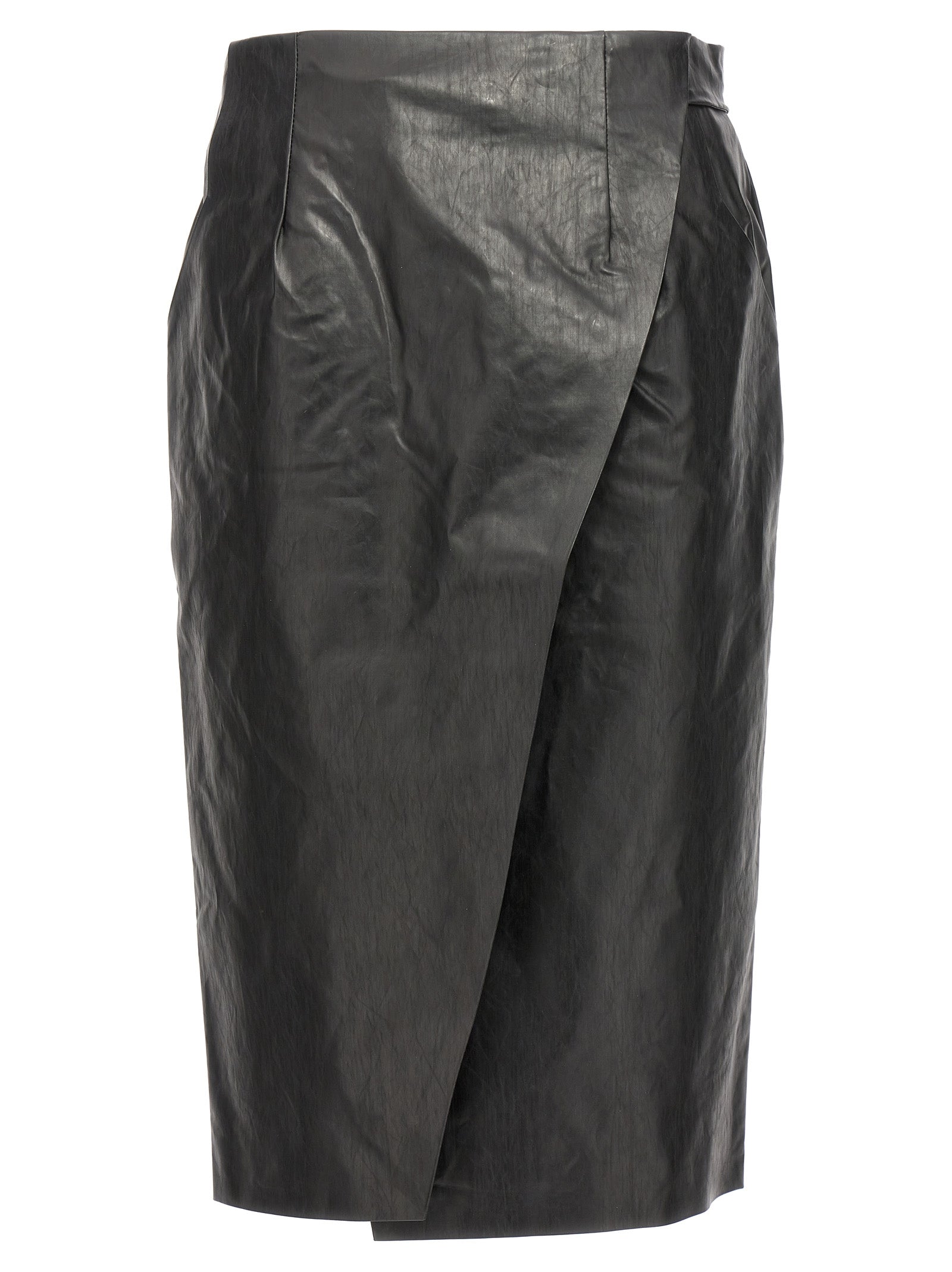 Wrap Skirt Oil Black