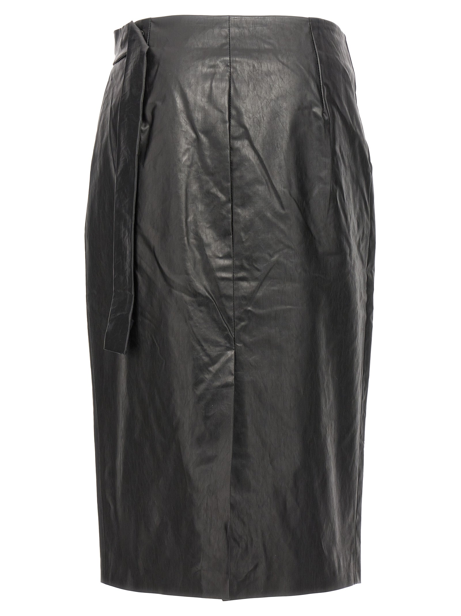 Wrap Skirt Oil Black