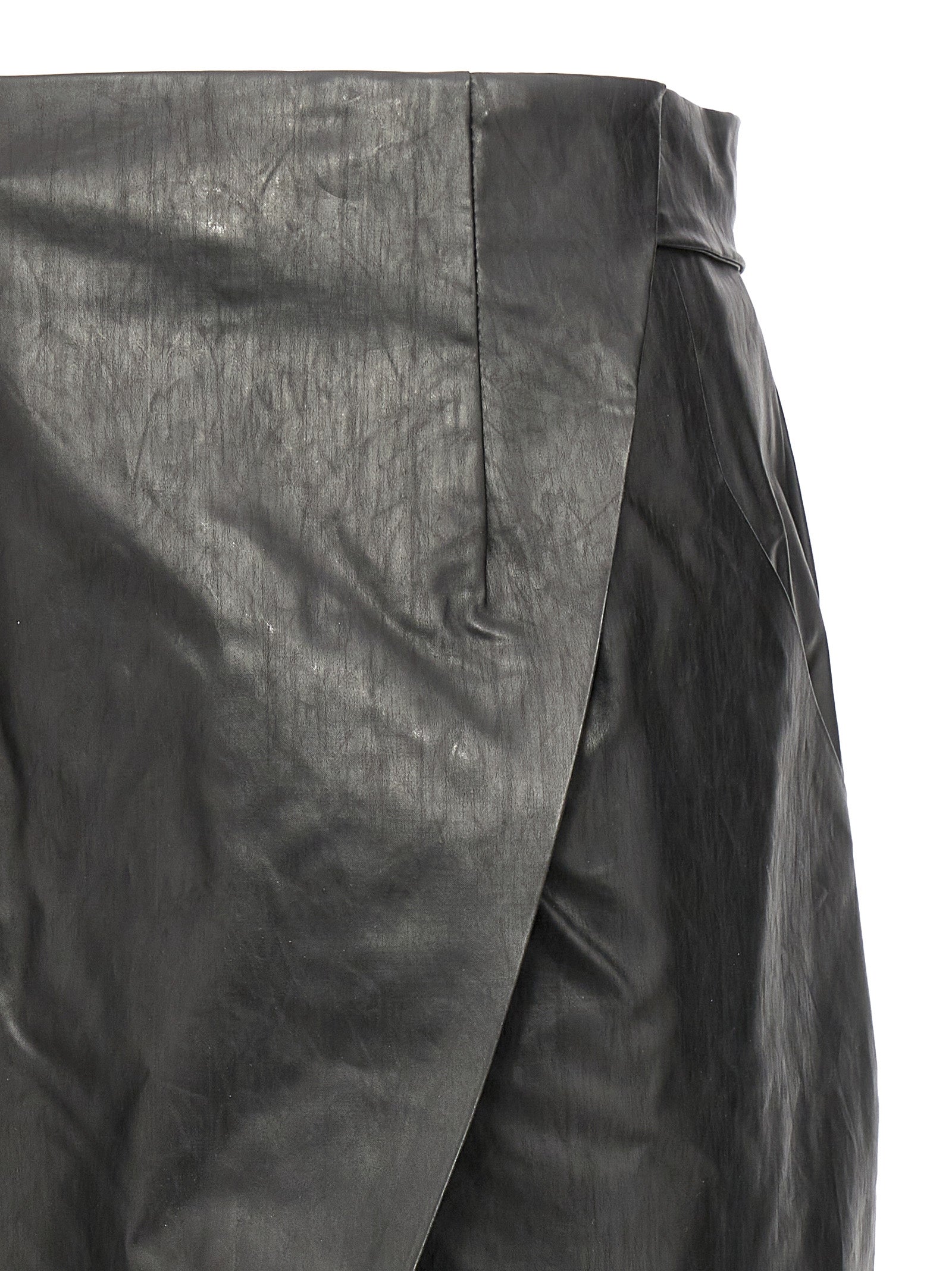 Wrap Skirt Oil Black