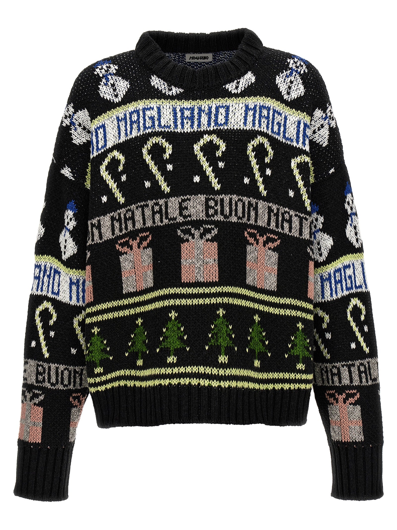 Buone feste sweater Black Cotton Acetate Sweater, Cardigans