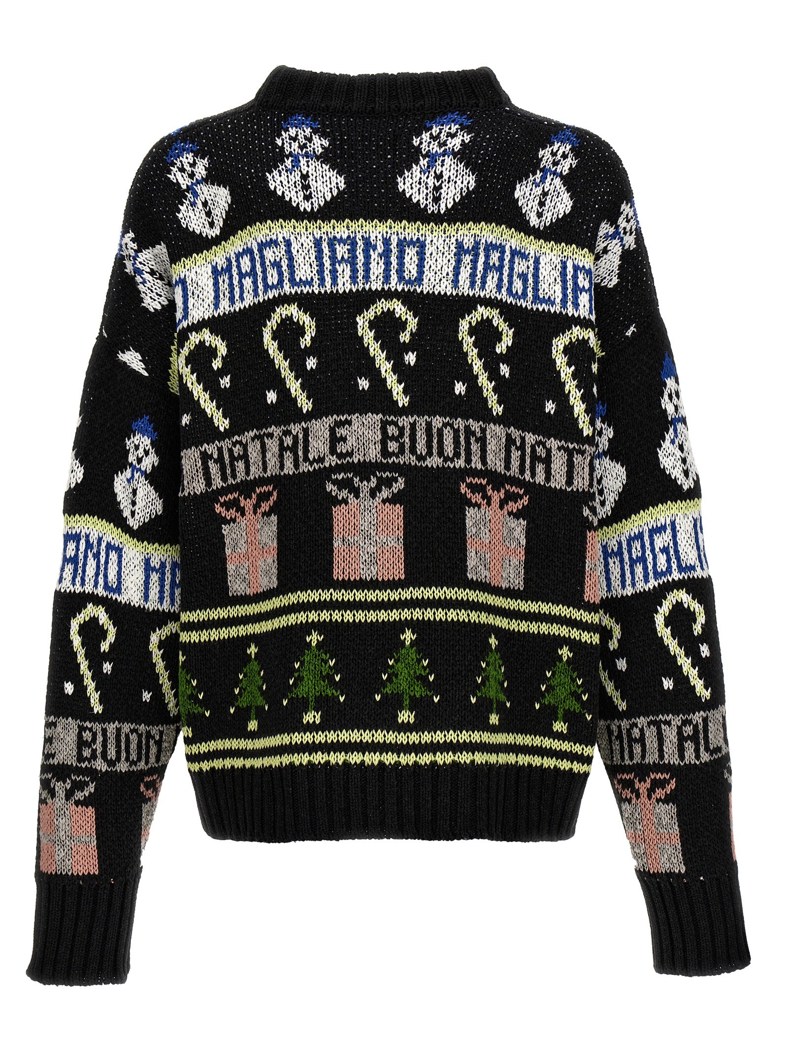Buone feste sweater Black Cotton Acetate Sweater, Cardigans