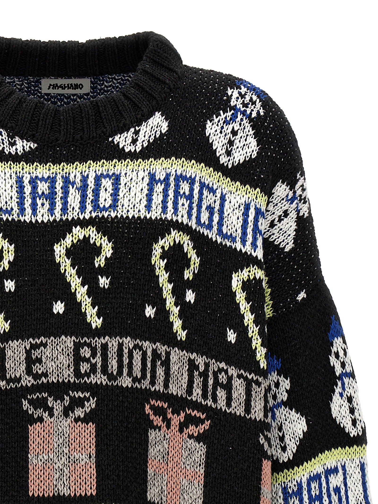 Buone feste sweater Black Cotton Acetate Sweater, Cardigans