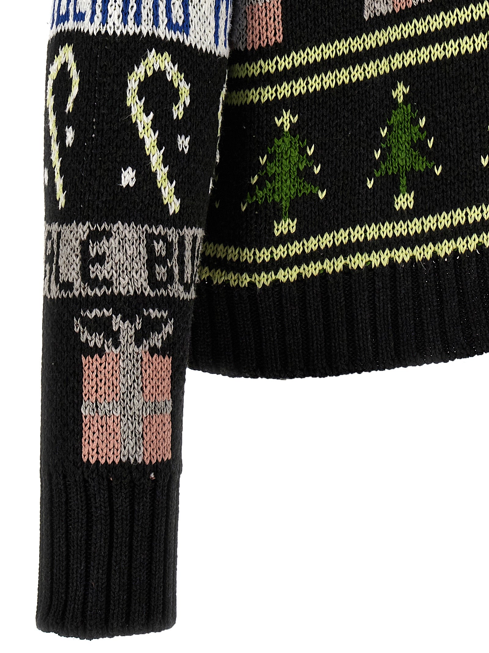 Buone feste sweater Black Cotton Acetate Sweater, Cardigans