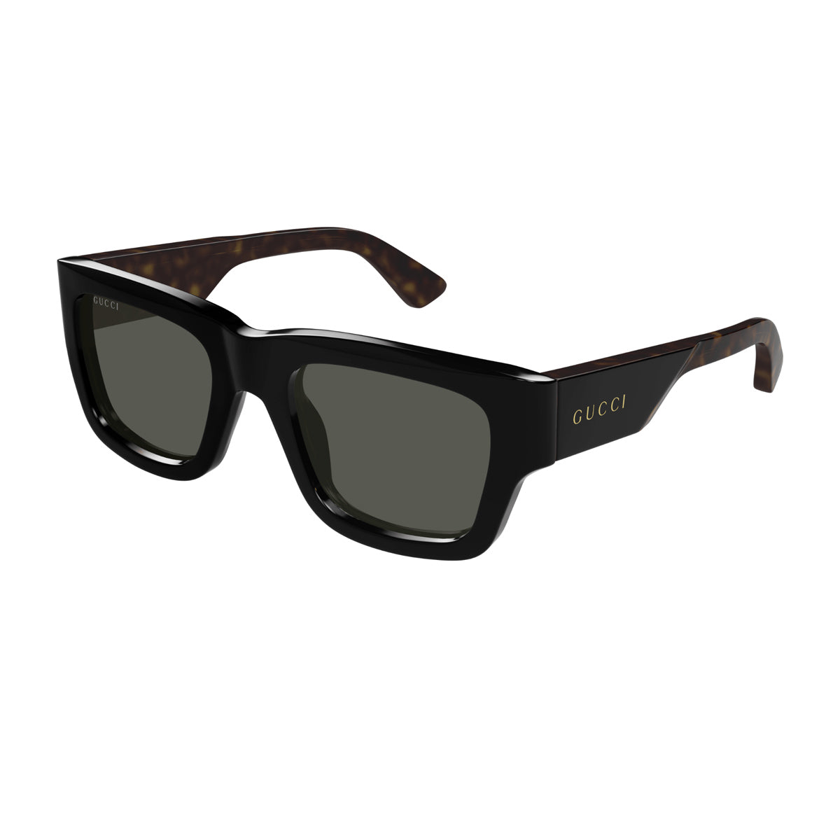 Gucci GG1668S Linea Lettaring 001 Black Havana Grey Nero Acetate Occhiali Da Sole