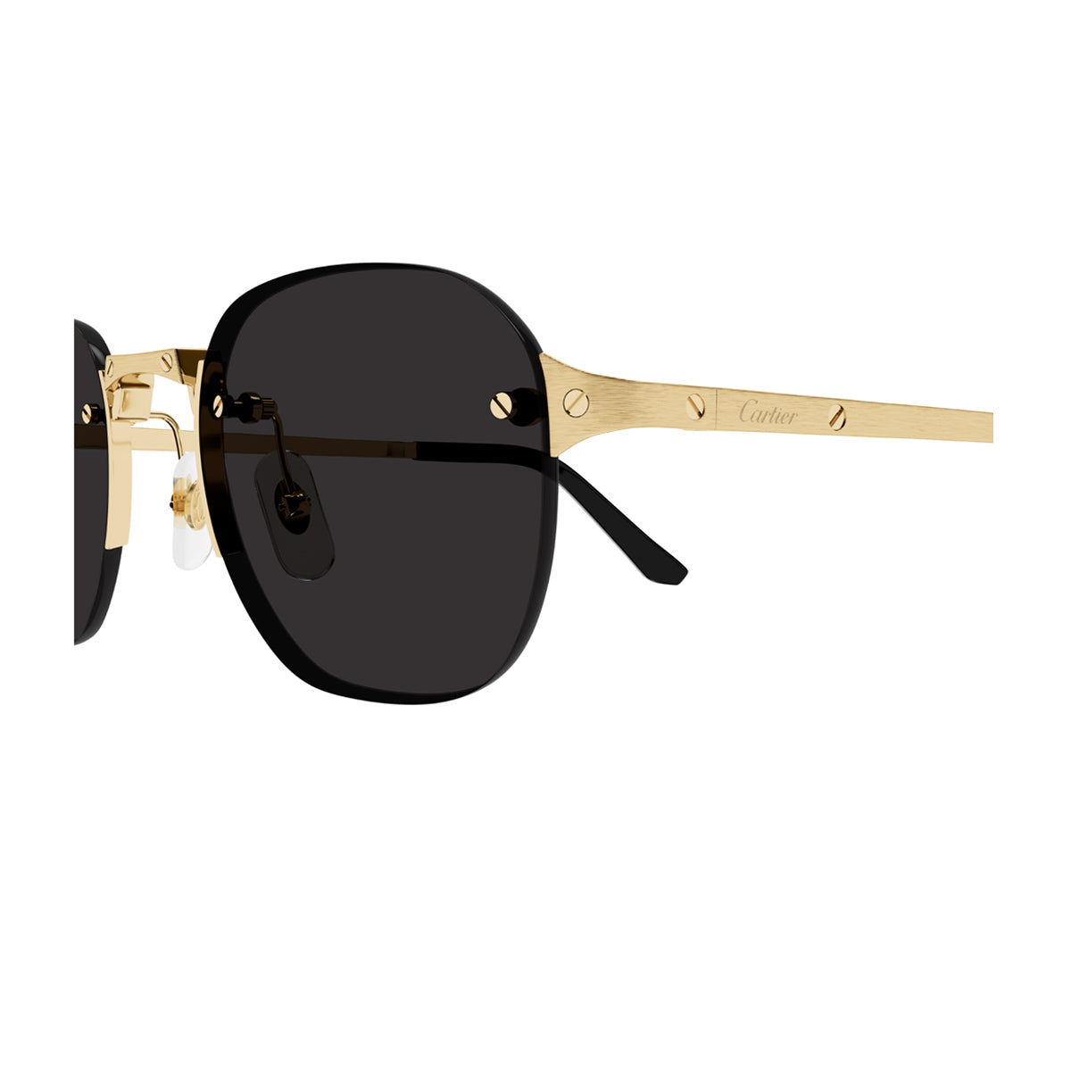 CT0459S SANTOS DE CARTIER 001 Gold Oro Metal Occhiali Sole