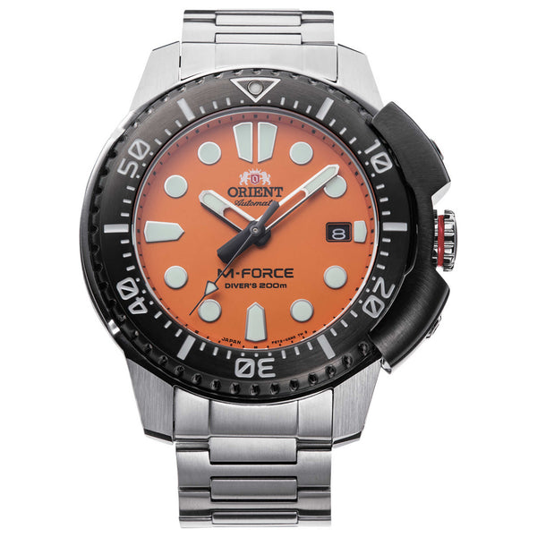 Orient Mens Sports M-Force 47mm Automatic Watch Ra-Ac0l08y00b One Color Watches