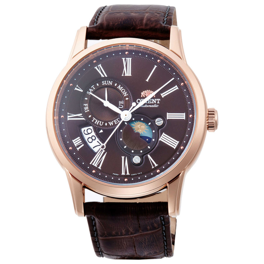 Preloved - Orient Mens Classic Sun & Moon 42mm Automatic Watch Ra-Ak0009t One Color Watches