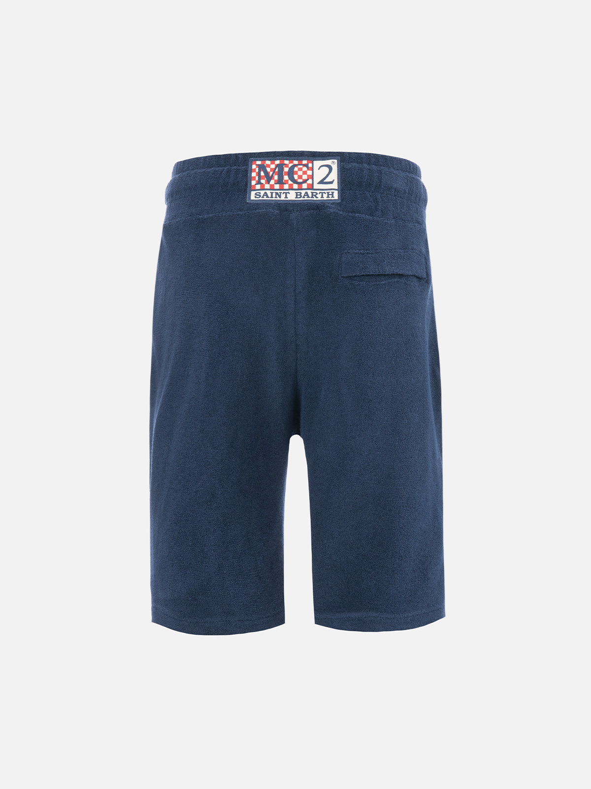 Boy Navy Blue Terry Bermuda Shorts Randle Jr Pant