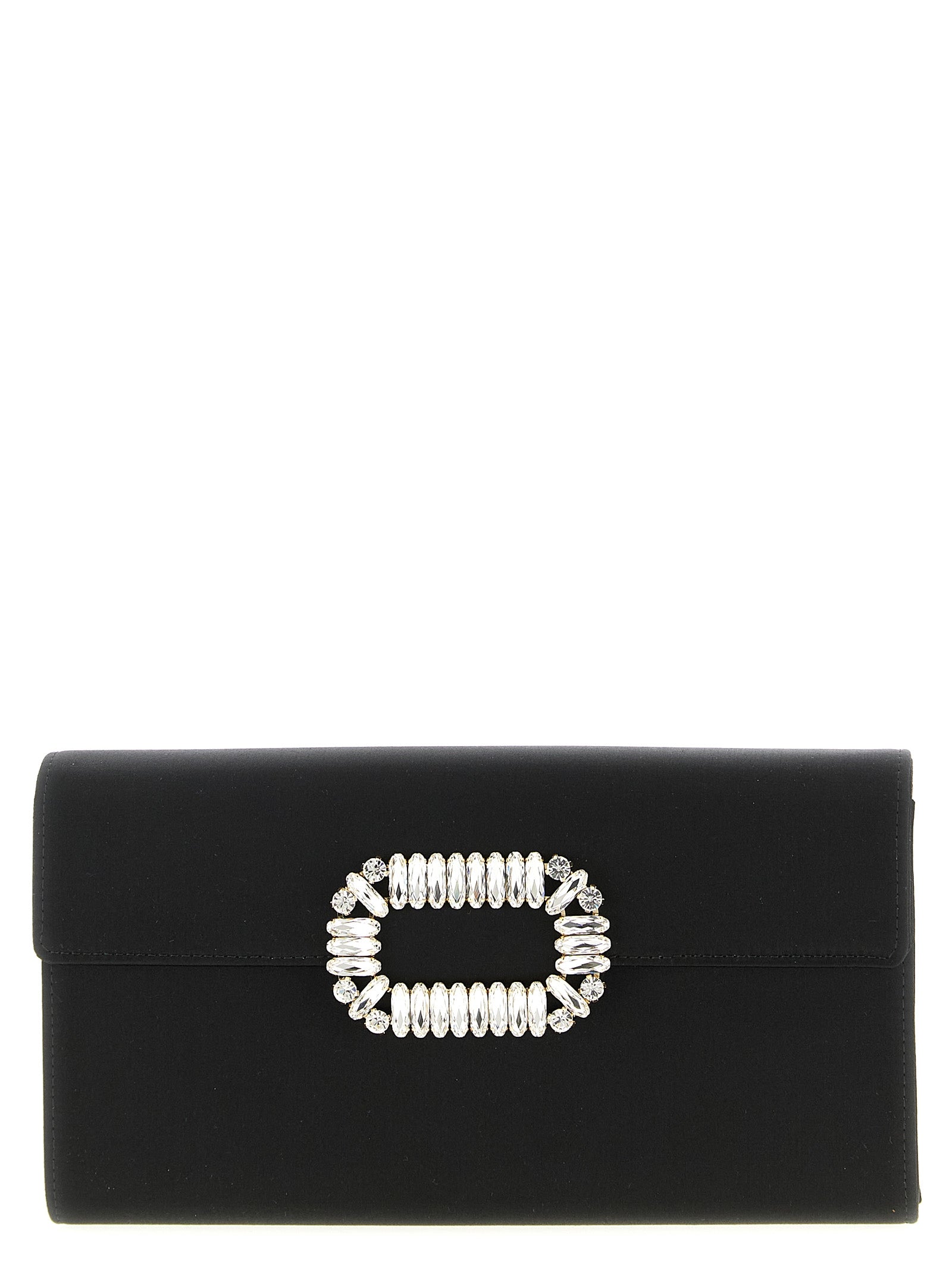 Envelope Flap Sexy clutch Black Viscose