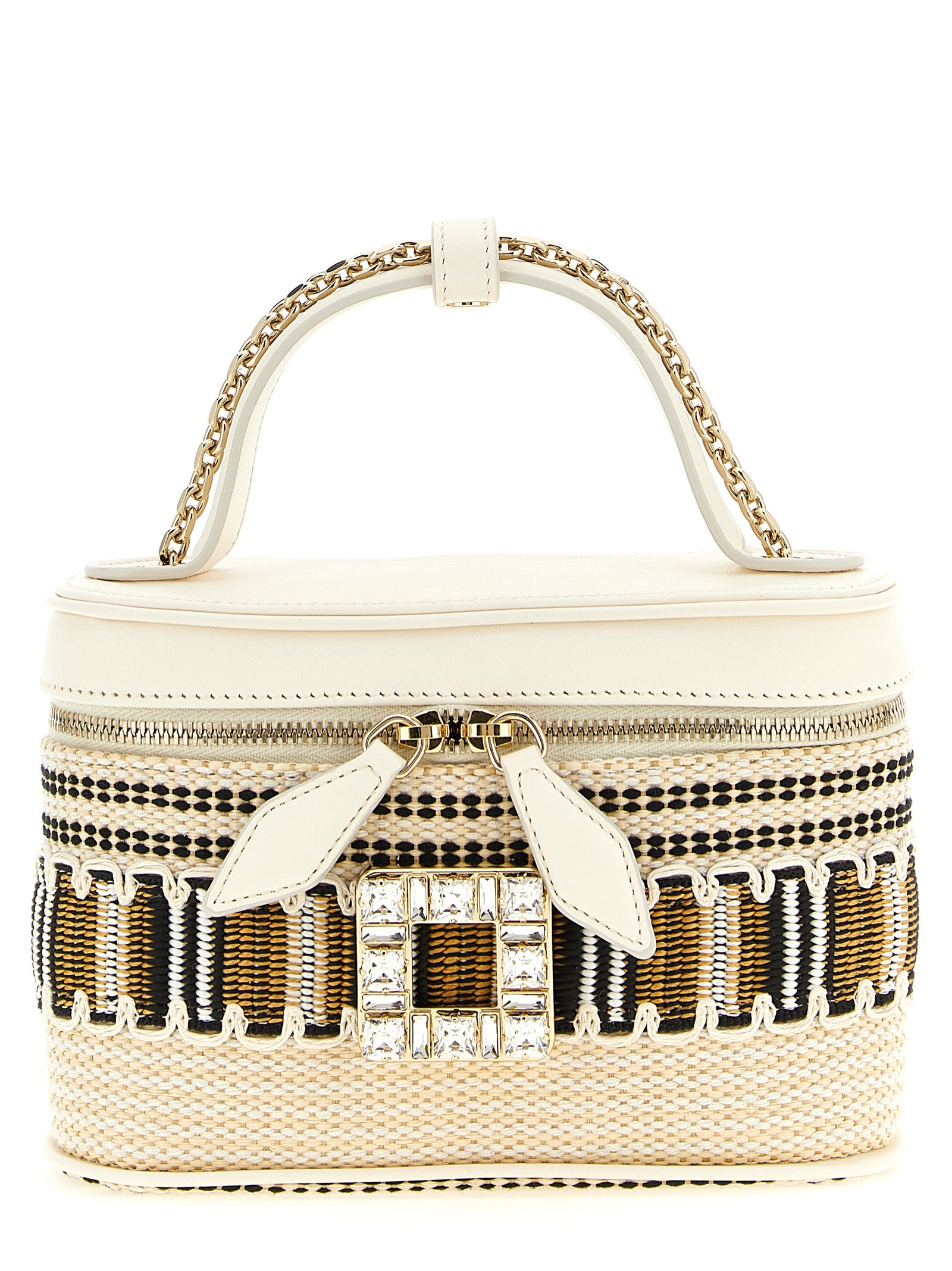 Micro Vanity Très Vivier handbag Multicolor Paper Polyester Hand Bags