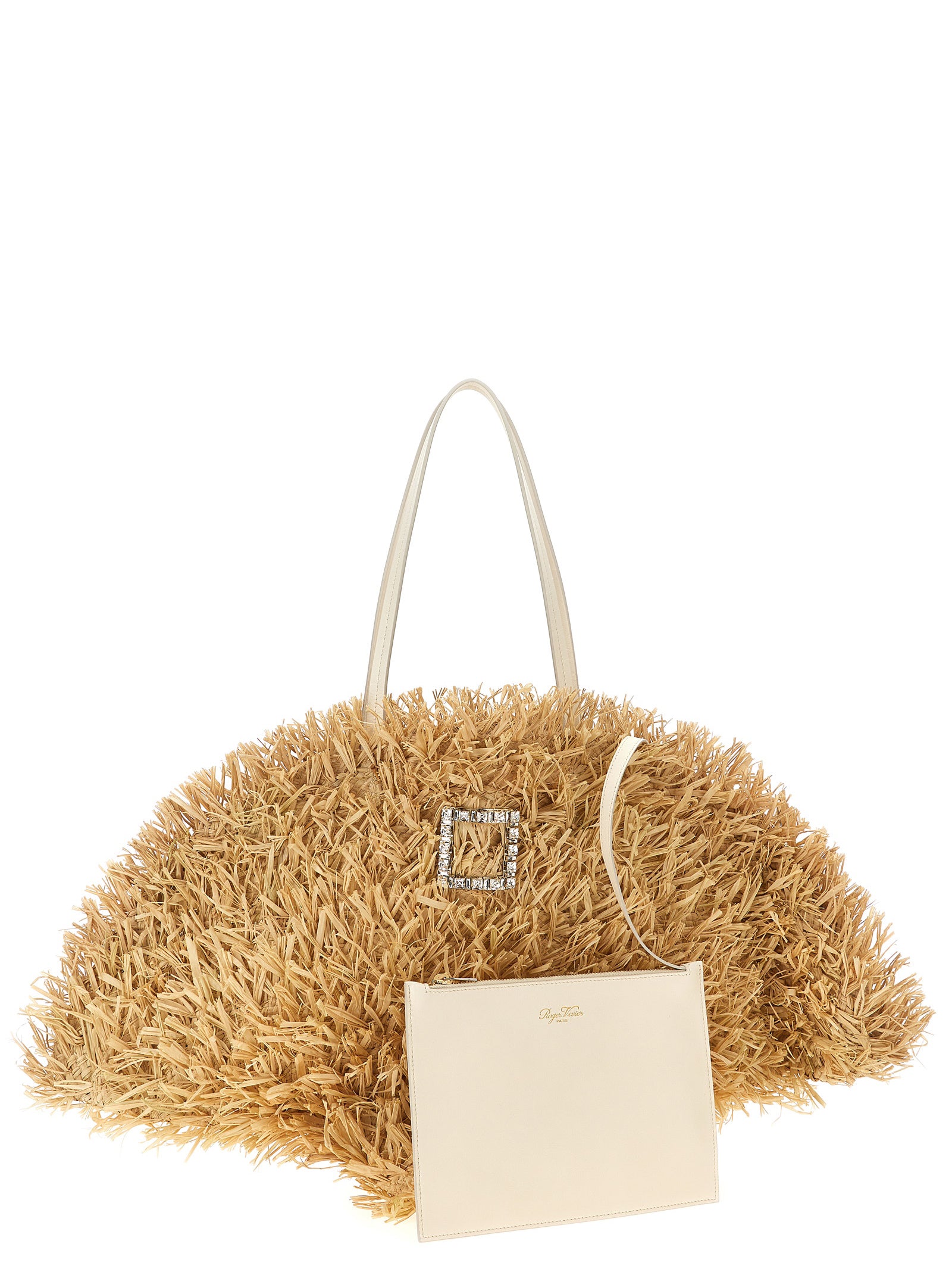 Tres Vivier Panier Large shopping bag Beige Tote