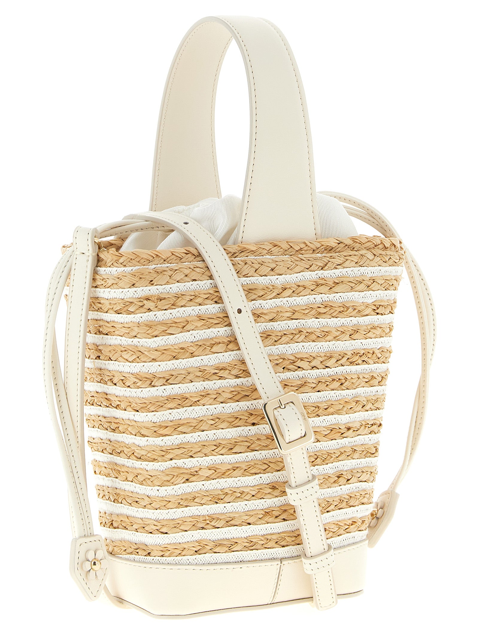 Viv Skate Mini Bucket Bag White Hand