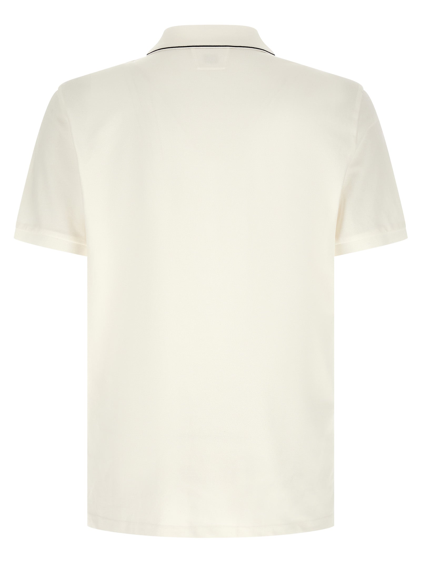 Logo patch polo shirt White Cotton