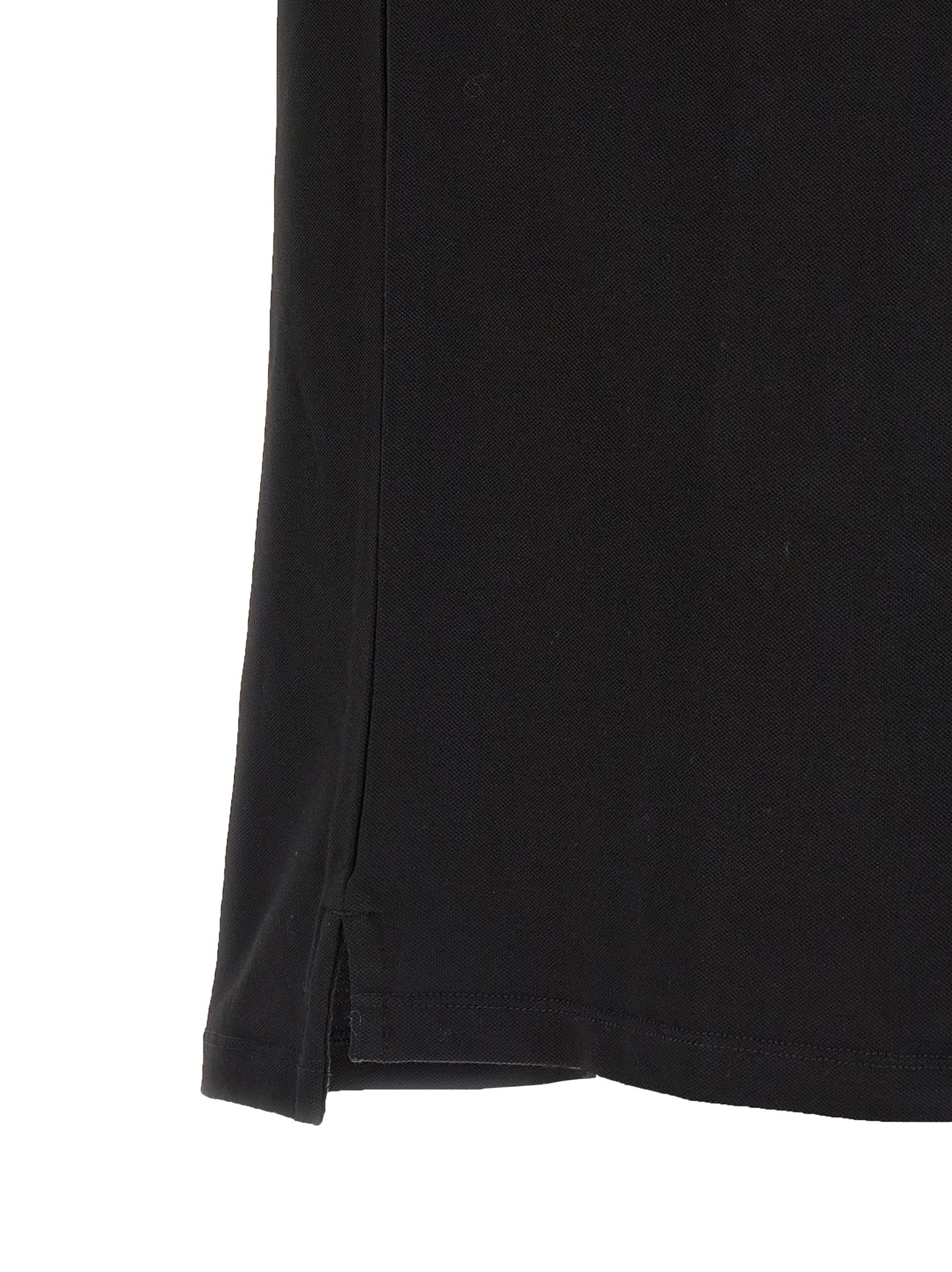 Logo patch polo shirt Black Cotton