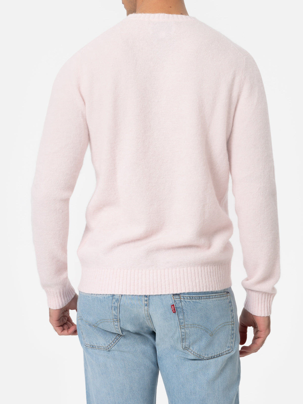 Crewneck Sweater Regent Pink Stretch Alpaca