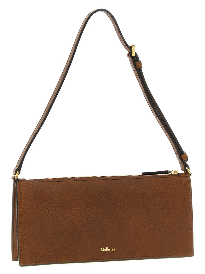Roxanne mini shoulder bag Brown Calfskin Leather (bos Taurus)