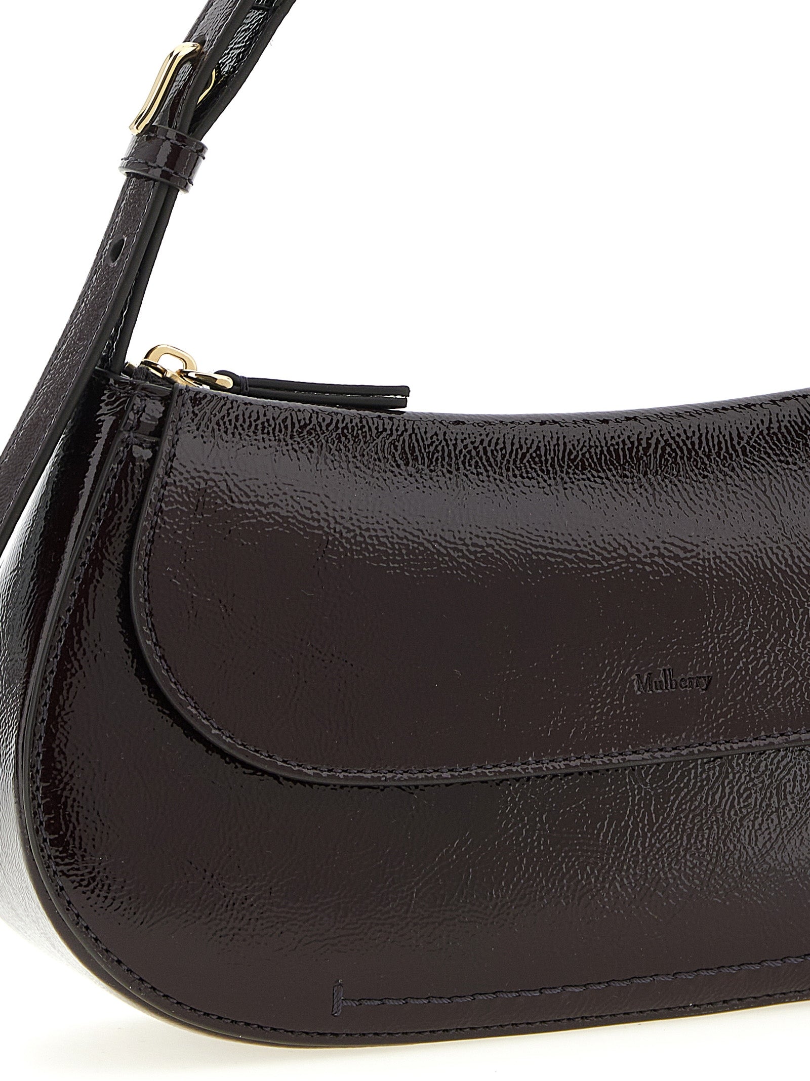 Clovelly shoulder bag Purple Calfskin Leather (bos Taurus)