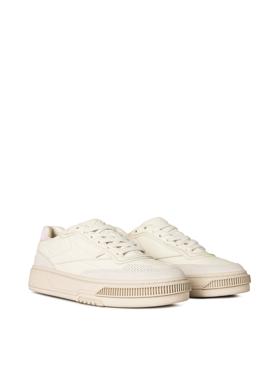 Reebok Leather sneaker in beige